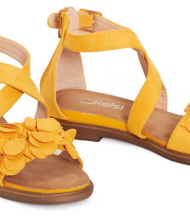Womens Sandals Comfortable Summer Flower Buckle Detail Open Toe Shoes