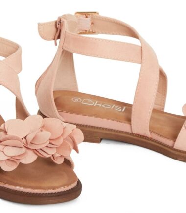 Womens Sandals Comfortable Summer Flower Buckle Detail Open Toe Shoes