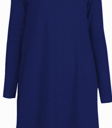 GIRLS SWING DRESS LONG SLEEVE SKATER TOP KIDS PLAIN PRINTED 3-13 YEARS CHRISTMAS