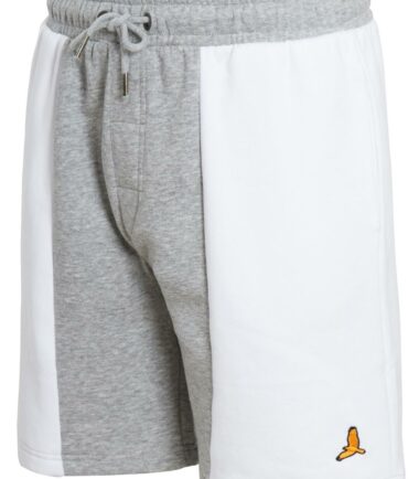 Mens Elasticated Waistband Contrast Stripe Embroidery Bird Stay Casual Shorts