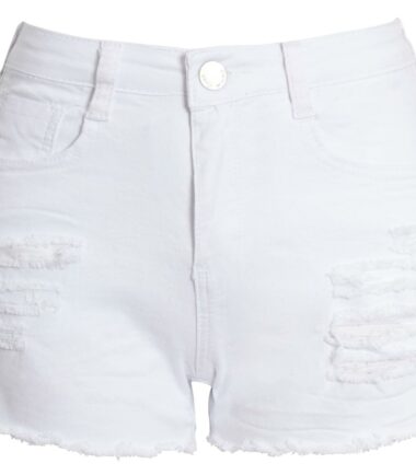 New Womens High Waisted Ripped Distressed Summer Denim Shorts Hotpants