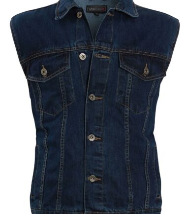 Mens Classic Denim Sleeveless Jacket Gilet Waistcoat Outerwear Casual Top Vest