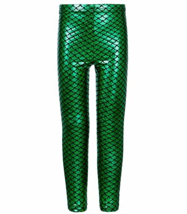 New-Kids-Girls-Mermaid-Fish-Scale-Holographic-SlimFit-Metallic-Leggings-Trousers New Kids Girls Mermaid Fish Scale Holographic SlimFit Metallic Leggings Trousers