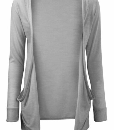 New Kids Girls Plain Open Front Pocket Boyfriend Cardigan Long Sleeve Shrug Top