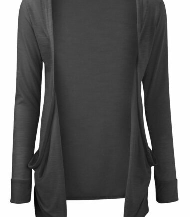 New Kids Girls Plain Open Front Pocket Boyfriend Cardigan Long Sleeve Shrug Top