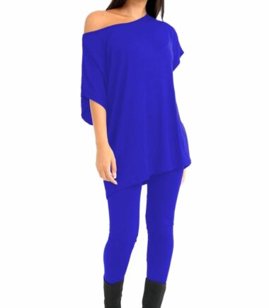 Womens-Off-Shoulder-Baggy-Top-Leggings-Set-Casual-Summer-Loungewear-Tracksuit Womens Off Shoulder Baggy Top Leggings Set Casual Summer Loungewear Tracksuit