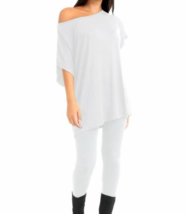 Womens-Off-Shoulder-Baggy-Top-Leggings-Set-Casual-Summer-Loungewear-Tracksuit Womens Off Shoulder Baggy Top Leggings Set Casual Summer Loungewear Tracksuit