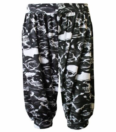 New Womens Animal Print 3/4 Hareem Alibaba Baggy Overseized Short Leggings Pants