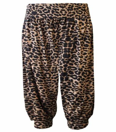 New Womens Animal Print 3/4 Hareem Alibaba Baggy Overseized Short Leggings Pants