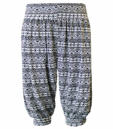 New Womens Animal Print 3/4 Hareem Alibaba Baggy Overseized Short Leggings Pants
