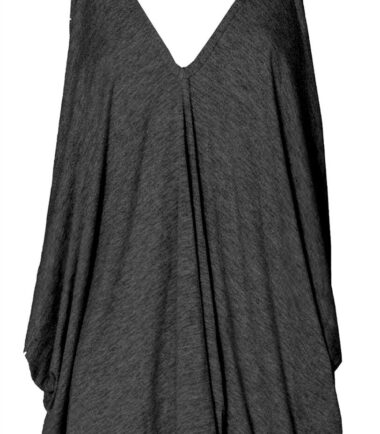New Womens V Neck Plain Cami Romper Strappy Oversized Lagenlook Baggy Vest Top