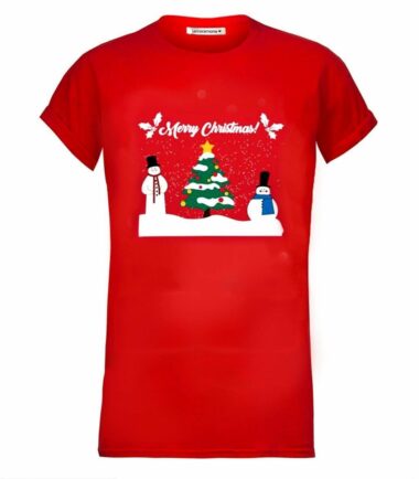 New Womens Mens Merry Christmas Reindeer Santa Novelty T-Shirt Unisex Xmas Top