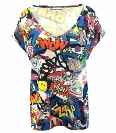 New-Womens-Turn-Up-Short-Sleeve-Plain-Printed-V-Neck-Loose-Baggy-Fit-T-Shirt-Top New Womens Turn Up Short Sleeve Plain Printed V Neck Loose Baggy Fit T-Shirt Top