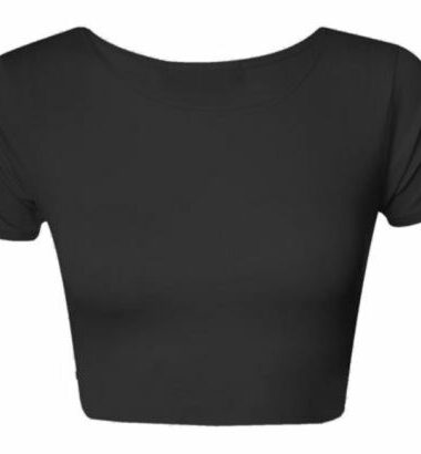 NEW-WOMENS-LADIES-PLAIN-CROP-TOP-T-SHIRT-CAP-SLEEVE-ROUND-NECK-MINI-TOPS-8-14 NEW WOMENS LADIES PLAIN CROP TOP T SHIRT CAP SLEEVE ROUND NECK MINI TOPS 8-14