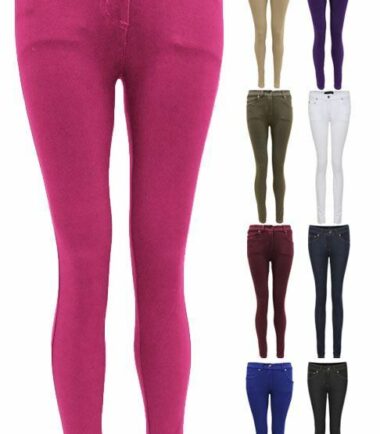 WOMENS LADIES SKINNY FIT STRETCH JEANS JEGGINGS LEGGINGS TROUSERS SIZE 8-14