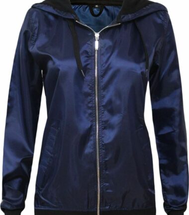 New Womens Festival Lightweight Anorak Rain Coat Bomber Top Jacket