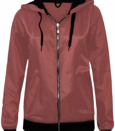 New Womens Festival Lightweight Anorak Rain Coat Bomber Top Jacket