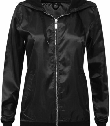 New Womens Festival Lightweight Anorak Rain Coat Bomber Top Jacket
