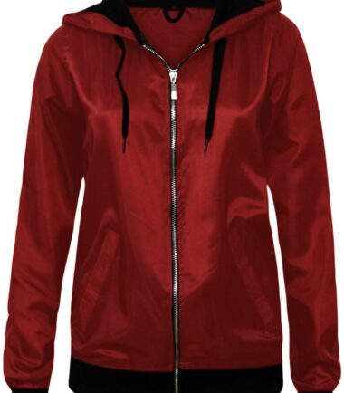 New Womens Festival Lightweight Anorak Rain Coat Bomber Top Jacket