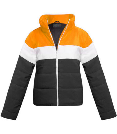 Womens-Ladies-Colour-Block-Contrast-Quilted-Padded-Puffer-Warm-Thick-Jacket-Coat Womens Ladies Colour Block Contrast Quilted Padded Puffer Warm Thick Jacket Coat