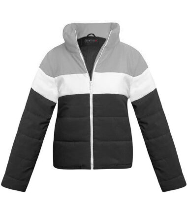 Womens-Ladies-Colour-Block-Contrast-Quilted-Padded-Puffer-Warm-Thick-Jacket-Coat Womens Ladies Colour Block Contrast Quilted Padded Puffer Warm Thick Jacket Coat