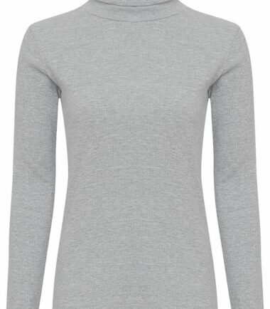 Womens Girls Plain Long Sleeves Polo Turtle Neck Stretchy Slim T-Shirt Top