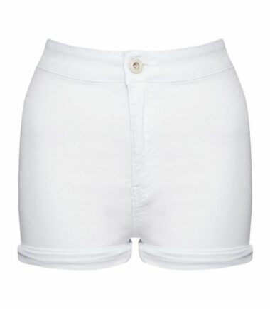Womens Denim Shorts Ladies Turn Up High Waisted Hot Pants