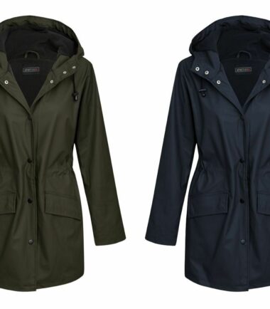 Womens-Ladies-Shower-Proof-Outdoor-Wear-Rain-Mac-Jacket-Coat Womens Ladies Shower Proof Outdoor Wear Rain Mac Jacket Coat