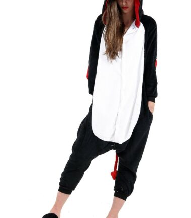 Womens Soft Luxury Leopard Animal & Demon black Nightwear Sleepsuits Size S-XL
