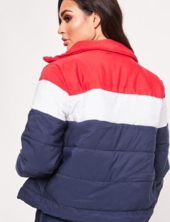 Womens-Ladies-Colour-Block-Contrast-Quilted-Padded-Puffer-Warm-Thick-Jacket-Coat Womens Ladies Colour Block Contrast Quilted Padded Puffer Warm Thick Jacket Coat