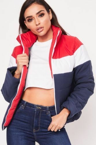 Womens-Ladies-Colour-Block-Contrast-Quilted-Padded-Puffer-Warm-Thick-Jacket-Coat Womens Ladies Colour Block Contrast Quilted Padded Puffer Warm Thick Jacket Coat