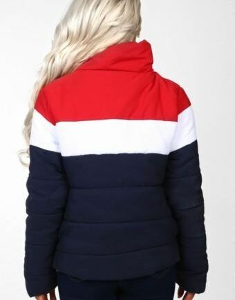 Womens-Ladies-Colour-Block-Contrast-Quilted-Padded-Puffer-Warm-Thick-Jacket-Coat Womens Ladies Colour Block Contrast Quilted Padded Puffer Warm Thick Jacket Coat